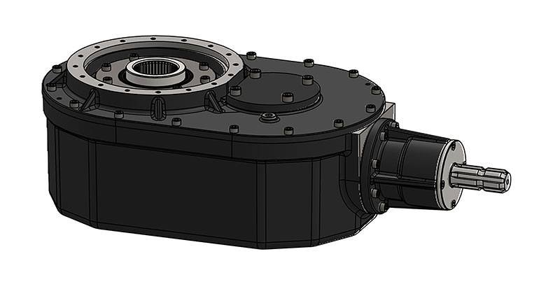 Vertical feeder gearbox 3 to 6 cubic meters