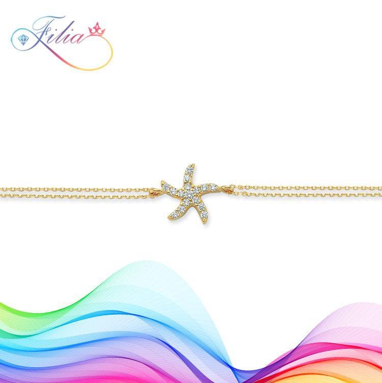 دستبند طلا 18k-750