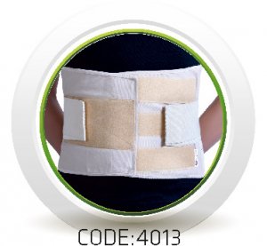 Waist corset with double elastic