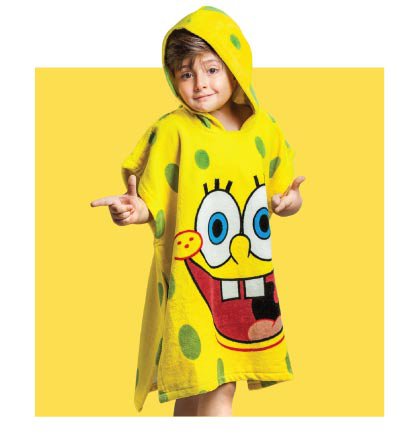 حوله پانچو طرح باب اسفنجی