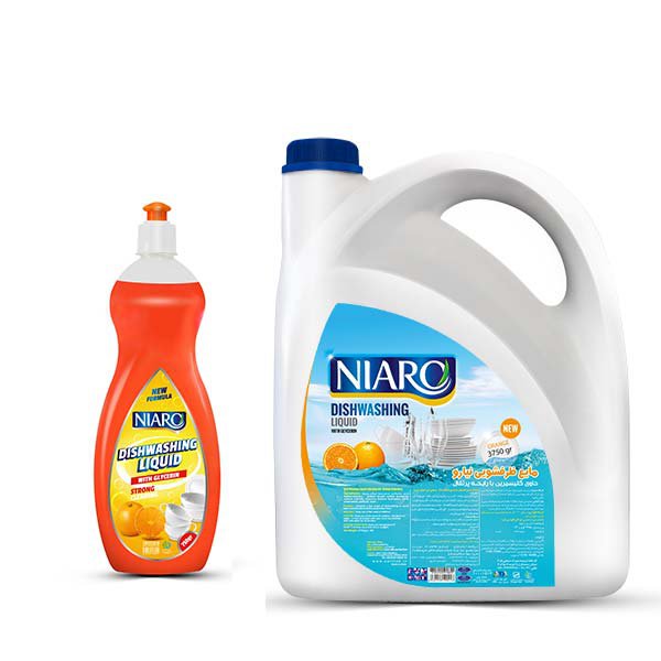 Dishwashing liquid containing glycerin with orange scent