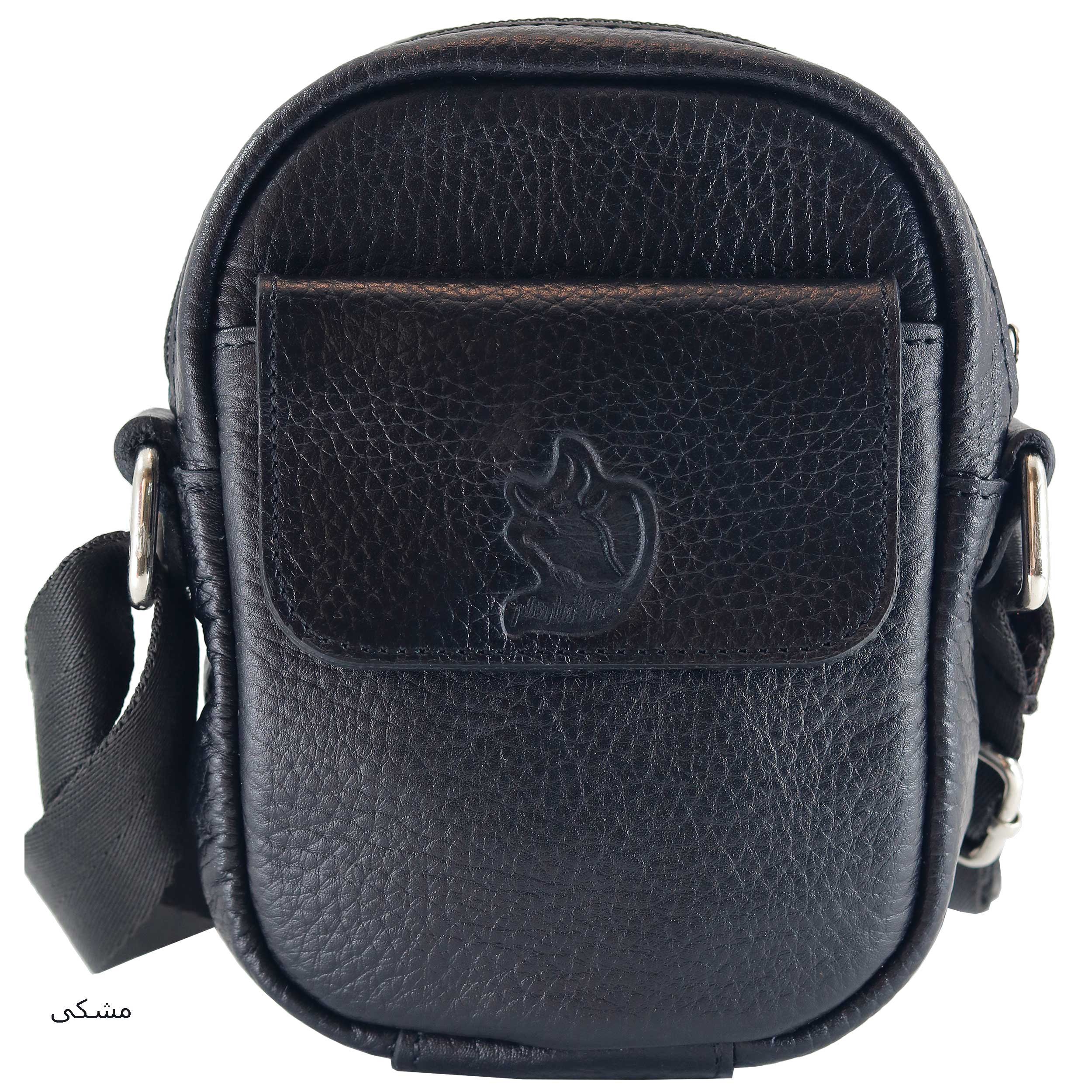 کیف رودوشی چرم طبیعی مدل 18045 رنگ مشکی فلوتر