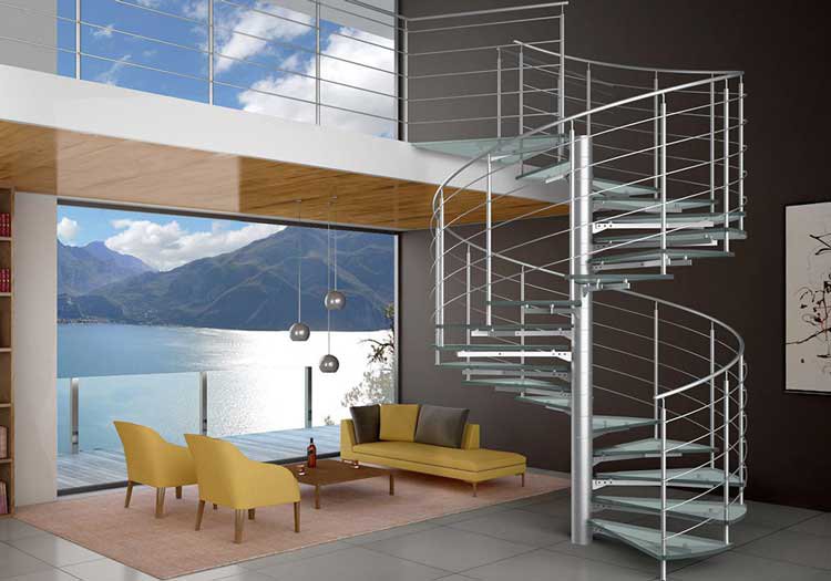 پله شیشه ای