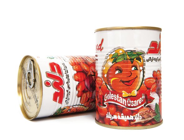 کنسرو لوبیاچیتی با سس گوجه فرنگی