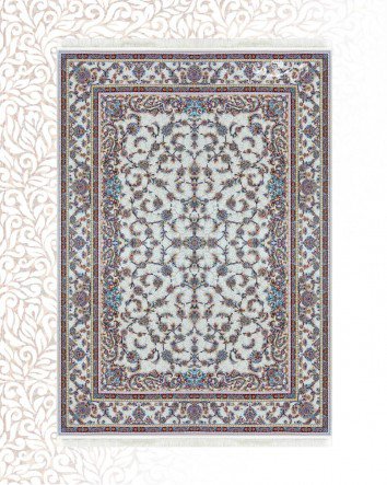 فرش ماشینی 700 شانه برجسته گل آذین فیلی