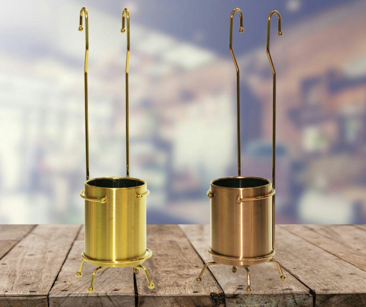 جاقاشقی پایه دار استیل کوچک(چایخوری) رنگی