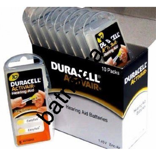 Duracell Hearing Aid Easytable 10