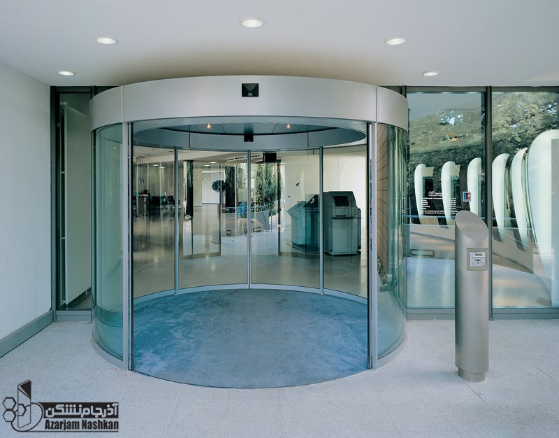 درب اتوماتیک شیشه ای هلالی