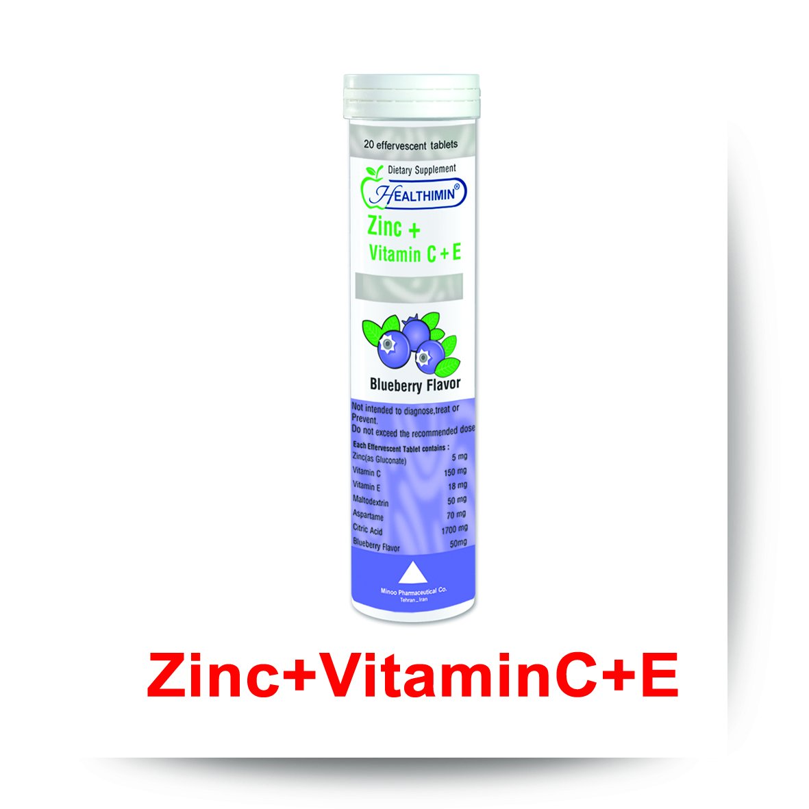 Zinc + Vitamin C + Vitamin E 50-150 mg