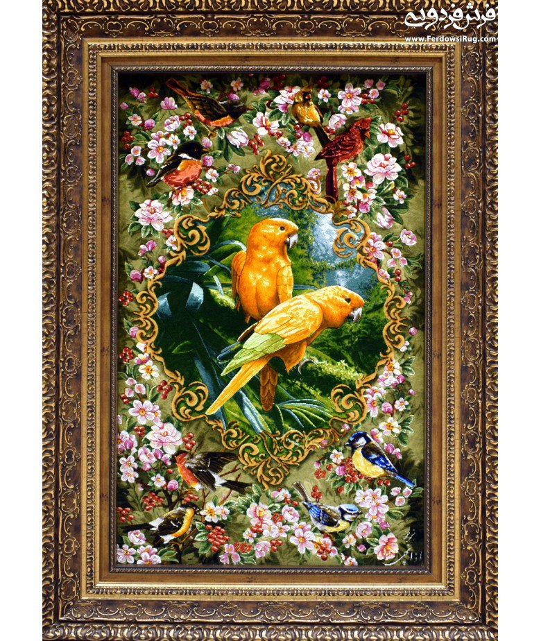 تابلوفرش دستباف قدی پرنده تبریز