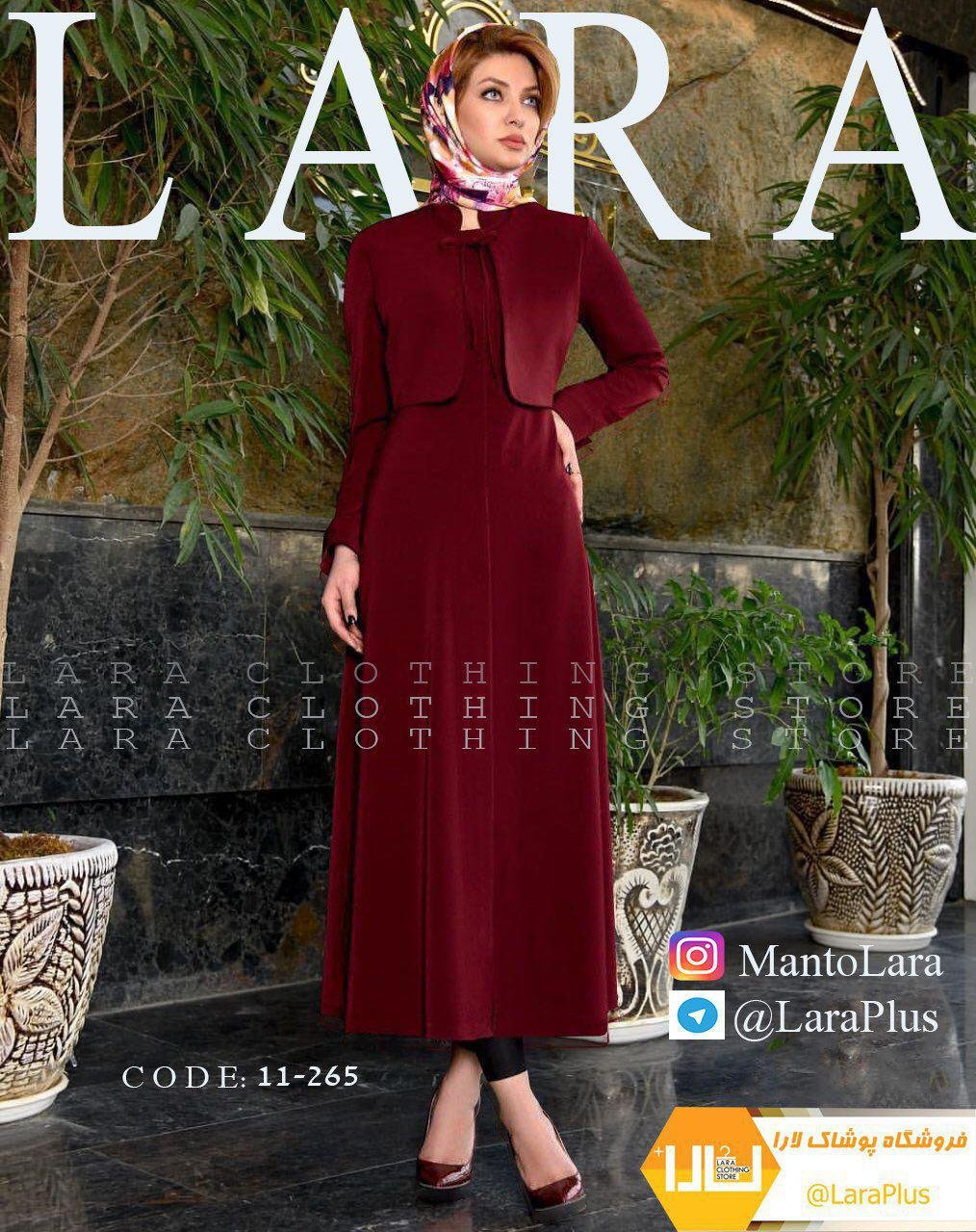 مانتو يقه ايستاده شنل دار 