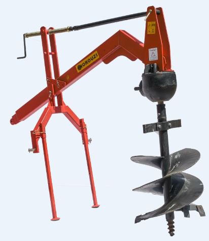 مته چاله کن پشت تراکتوری