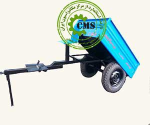 Half ton tipper trailer with brakes