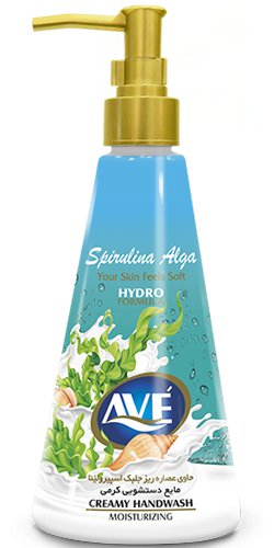 Creamy toilet liquid containing spirulina algae extract