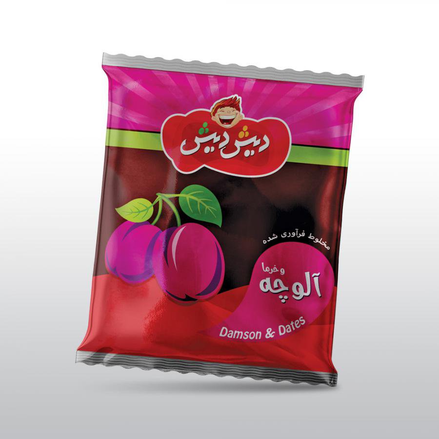 مخلوط فراوری شده آلوچه و خرما