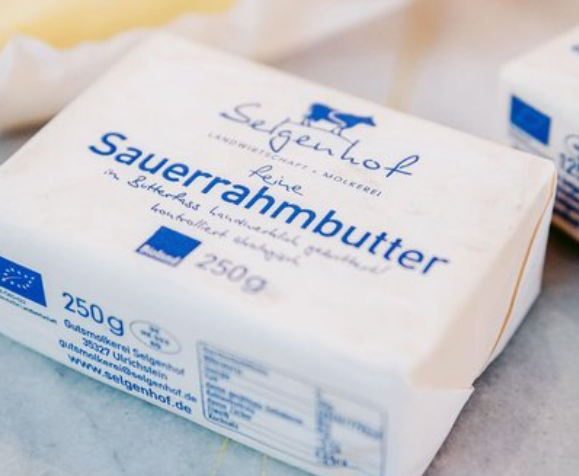 Sour cream butter organic, 250g