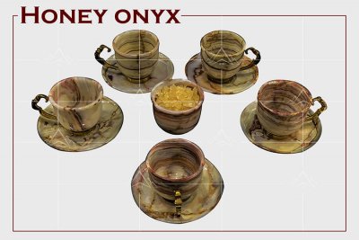 فنجان مرمر عسلی