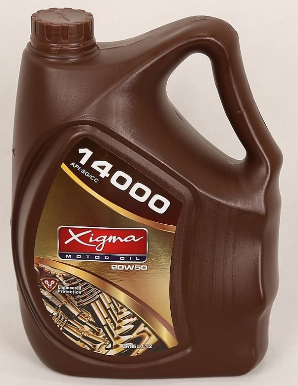 Motor oil four liter plastic 14000 SG Xigma