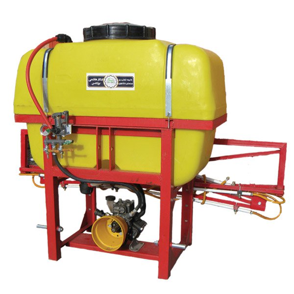 Sprayer behind the tractor