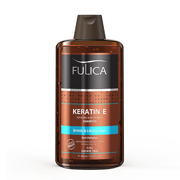 Strengthening shampoo containing keratin and argan folica oil