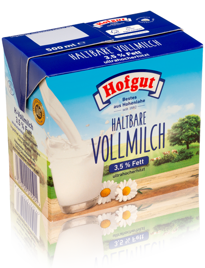 Hofgut long-life whole milk 3.5% 0.5L