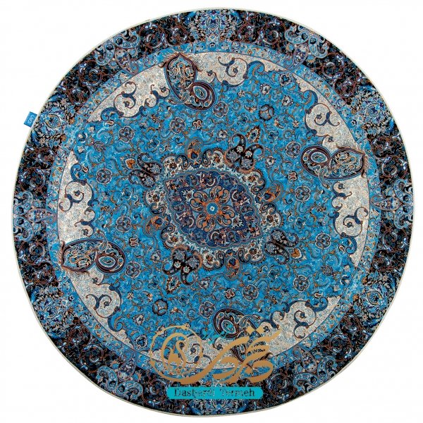 رومیزی گرد طرح اطلس 4003