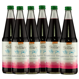 Apple and beetroot juice, 6 x 0.7 l