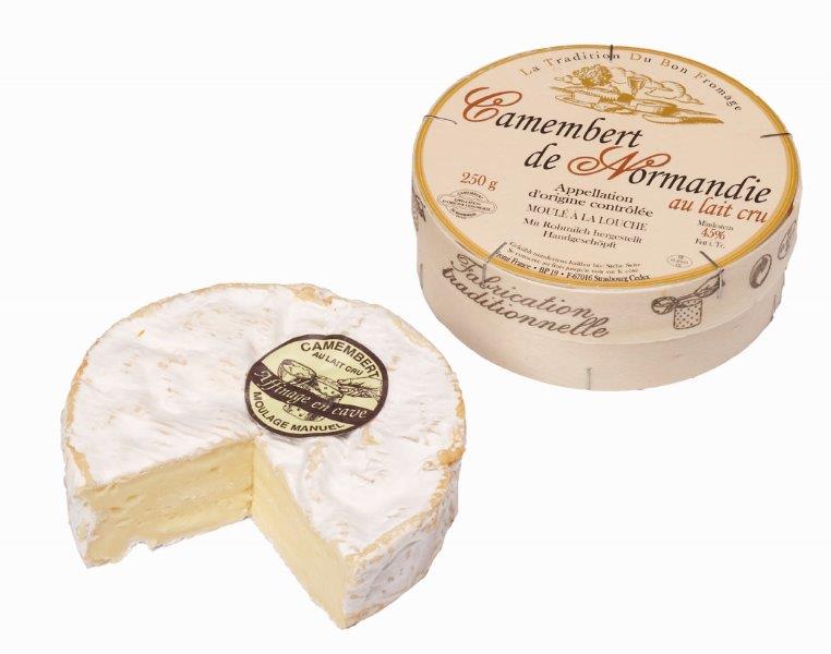 French soft cheese made from raw milk, 250 g