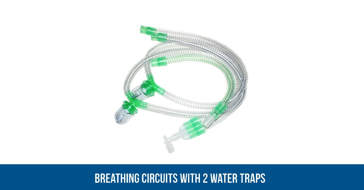 Anesthesia hose tube with water trap