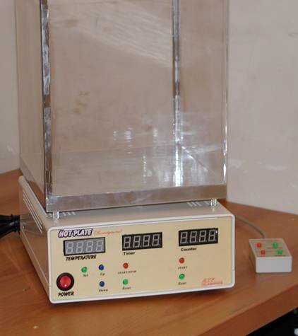 Hot-plate analytical test machine