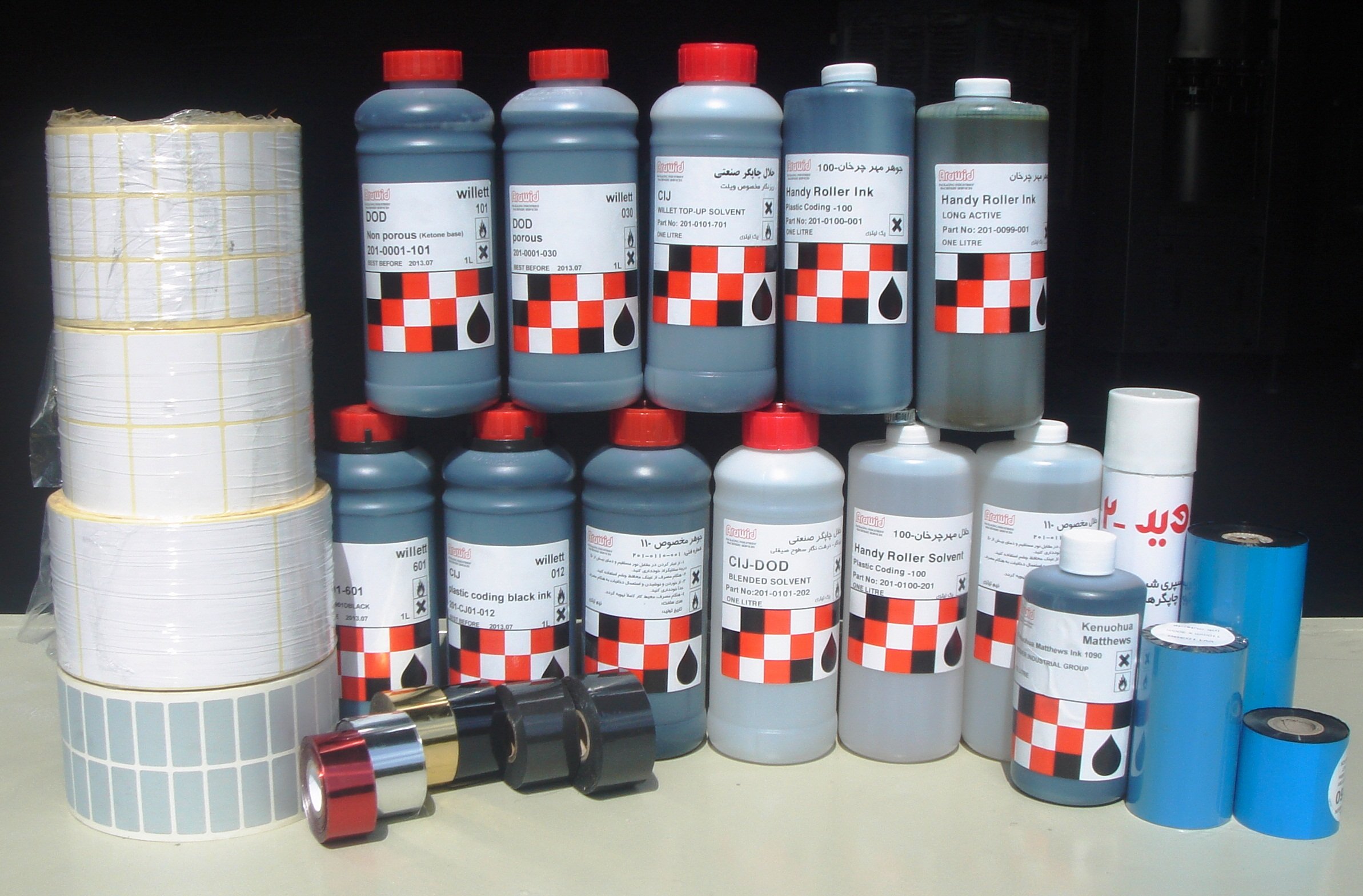 مواد مصرفی چاپگر های صنعتی