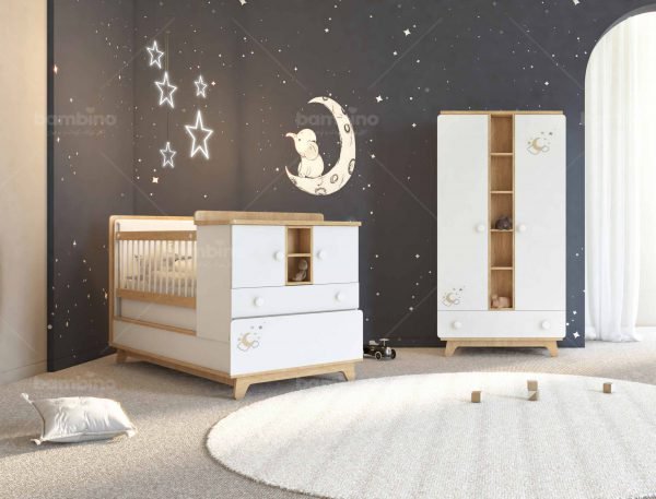 سرویس خواب نوزاد نوجوان مدل مون استار Moon Star