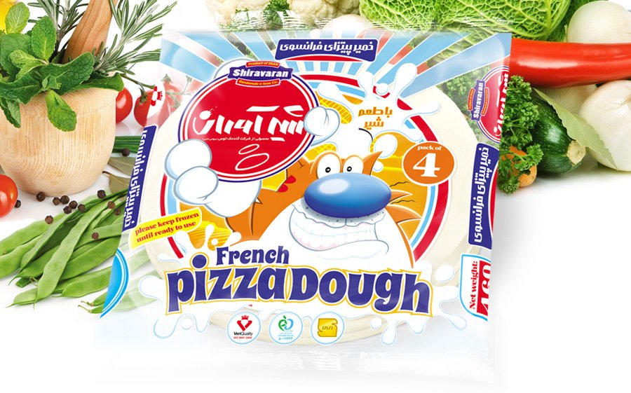 خمیر پیتزای فرانسوی شیرآوران