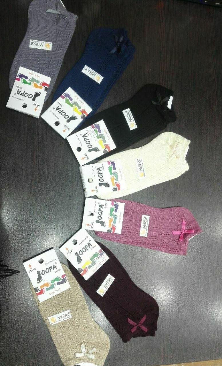 جوراب‌های زنانه قلاب بافی