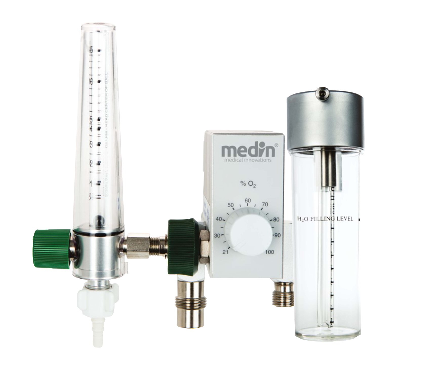 Easy gas blender for O2 and Air