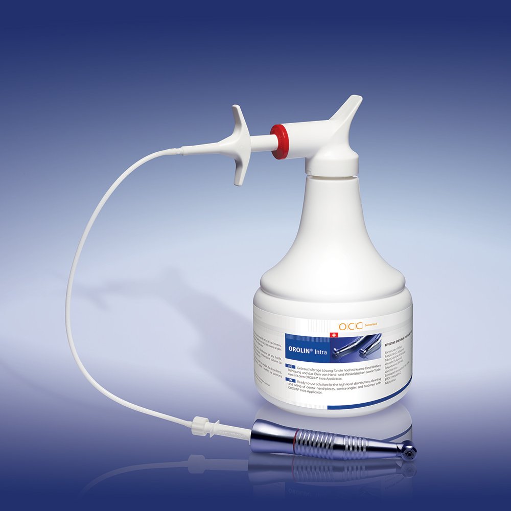 Cleaner, disinfectant and lubricant of OROLIN intra dental handpieces