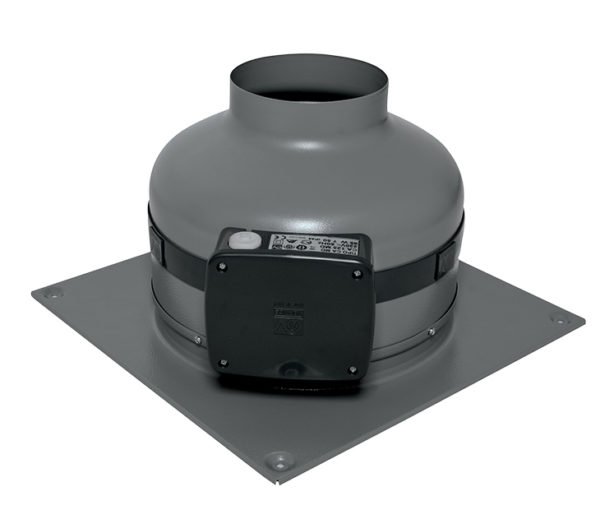 Centrifugal metal duct fan