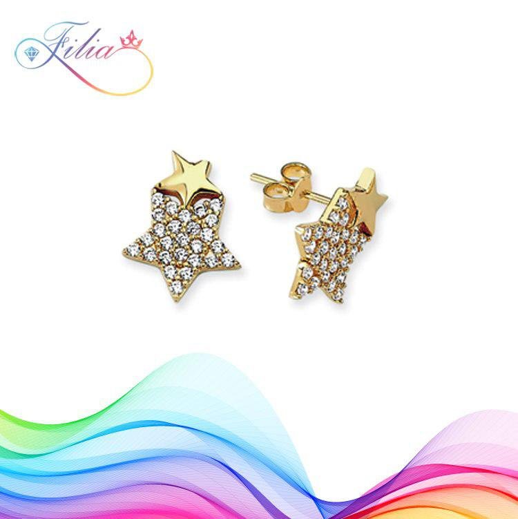 گوشواره طلا 18k-750