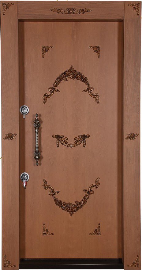 درب ضد سرقت تمام پانل منبت کاری شده 868