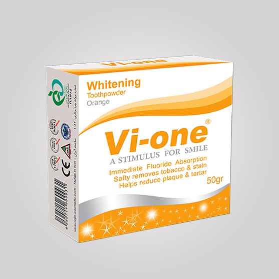 پودر سفید کننده دندان (پرتقال)