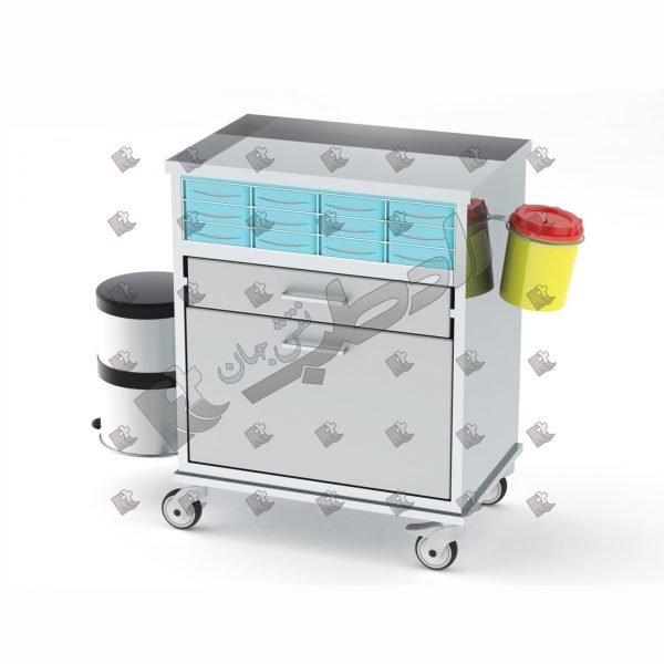 Trolley carrying medicine