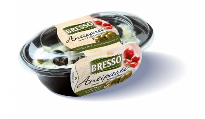 Bresso Antipasti to spread with olives and sun-dried tomatoes