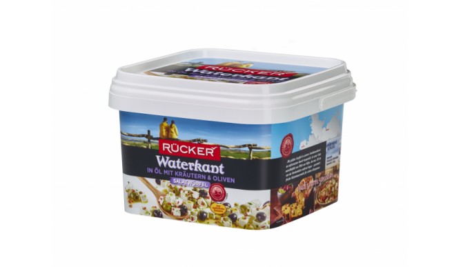 BACK Waterkant, Friesian herder cheese, in oil with herbs and olives, lettuce cubes, 3 kg bucket