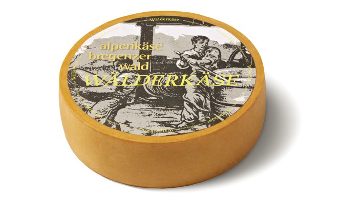 Alpine cheese Bregenzerwald forest cheese