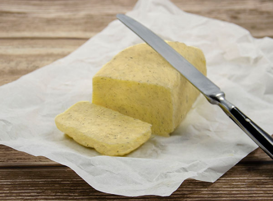 Whey cream butter with pepper