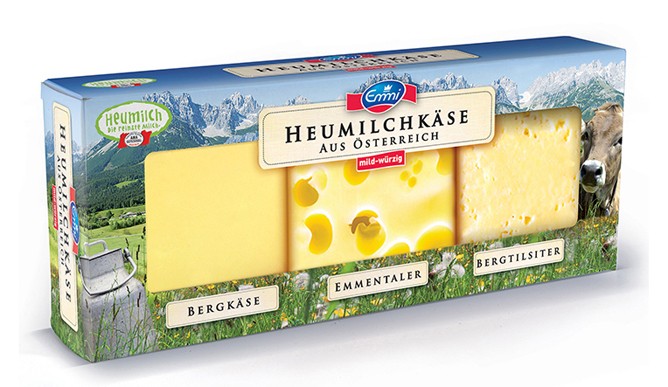 Emmi Heumilch cheese range