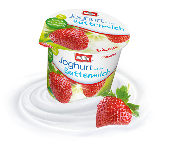 Yoghurt with the buttermilk strawberry 100 g