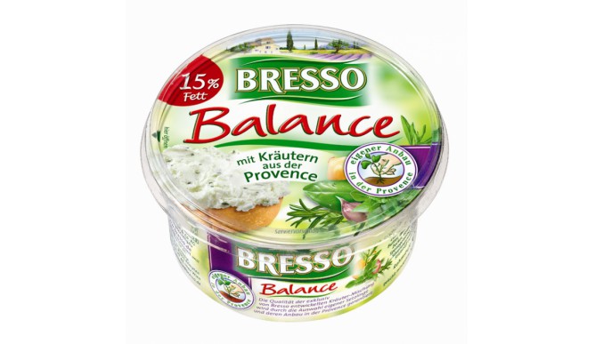 Bresso cream cheese preparation with herbs from Provence Balance
