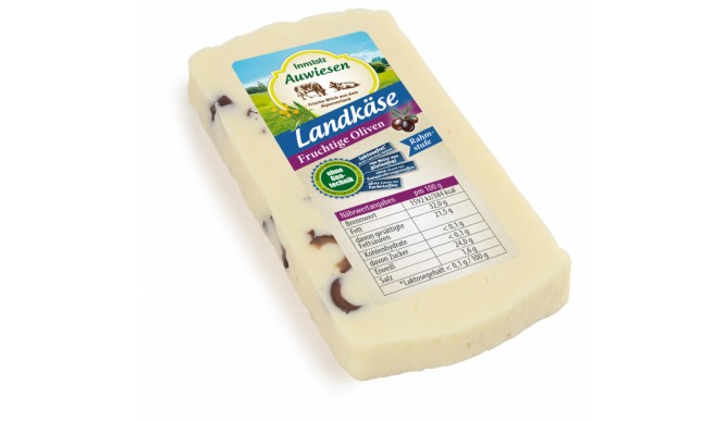 Innstolz Auwiesen country cheese, fruity olives, 150g, without genetic engineering