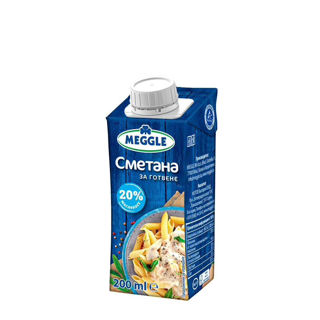 خامه پخت با 20 درصد چربی 200 میلی لیتر